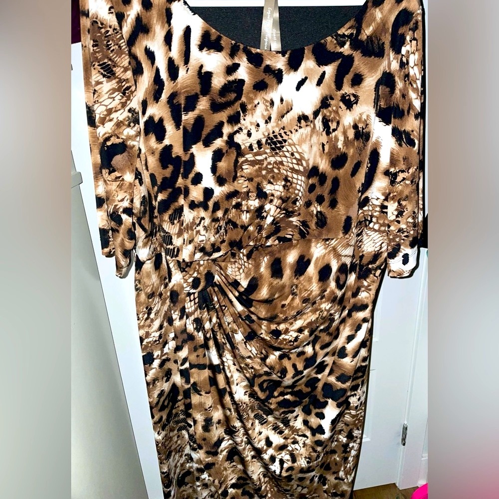 EUC Penningtons animal print Dress 18W - Picture 2 of 9